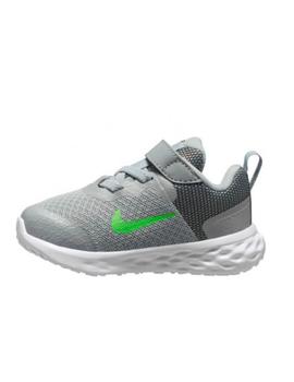 Zapatilla Nike Revolution 6 NN Bebé Gris/Verde