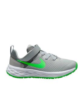 Zapatilla Nike Revolution 6 NN PSV Gris&Verde