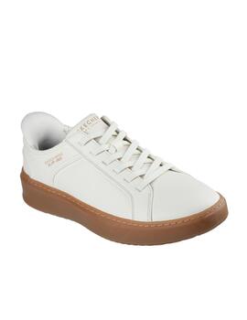 Zapatilla Skechers M Court Break Slip-ins WHT