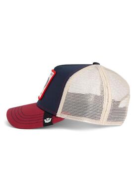 Gorra Goorin Bros Rooster Trucker Marino/Rojo