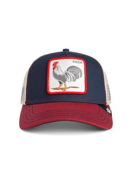 Gorra Goorin Bros Rooster Trucker Marino/Rojo