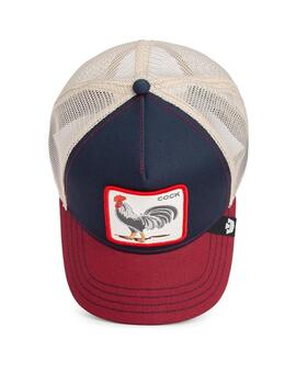 Gorra Goorin Bros Rooster Trucker Marino/Rojo