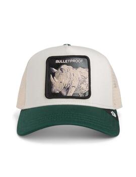 Gorra Goorin Bros Bulletproof Trucker Beige/Verde