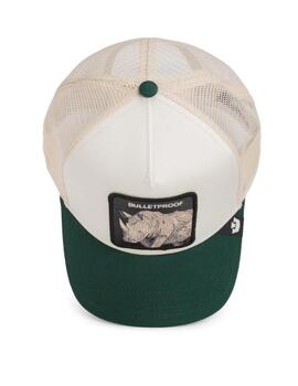 Gorra Goorin Bros Bulletproof Trucker Beige/Verde