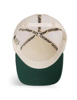Gorra Goorin Bros Bulletproof Trucker Beige/Verde