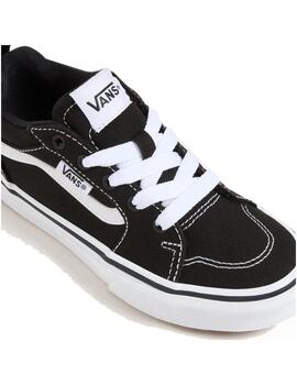 Zapatilla Vans YT Ryland Ls V Negro/Blanco