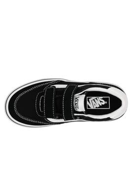 Zapatilla Vans YT Brooklyn Ls V Negro/Blanco