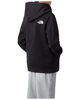Sudadera TNF YT Teen Drew Peak Hoodie Negro/Blanco