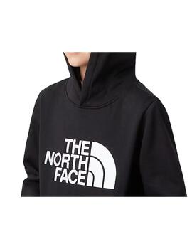 Sudadera TNF YT Teen Drew Peak Hoodie Negro/Blanco
