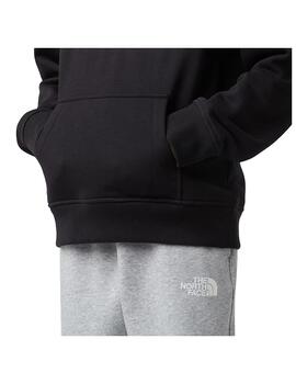 Sudadera TNF YT Teen Drew Peak Hoodie Negro/Blanco
