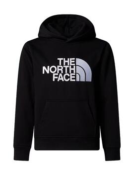 Sudadera TNF YT Teen Drew Peak Hoodie Negro/Blanco
