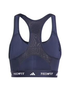 Top Adidas W Techfit Marino/Blanco