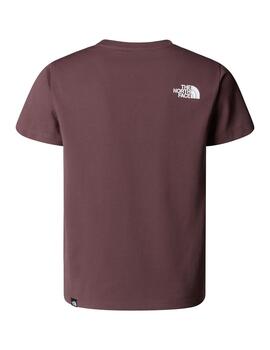 Camiseta The North Face  YT Teen Simple Dome Morado niño