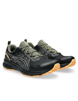 Zapatilla Asics M Trail Scout 3 Negro/Verde/Coral