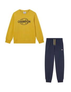 Chándal Champion B Crewneck Mostaza/Marino