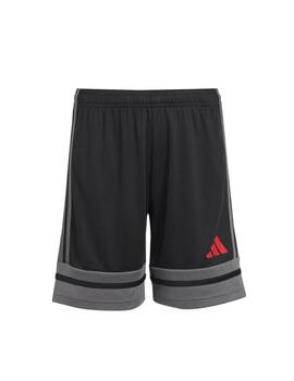 Short Adidas Y Squa25 Negro/Gris/Rojo niño