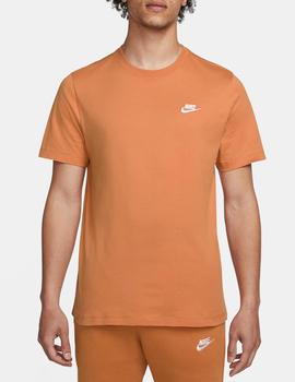 Camiseta Nike M Sportswear Club Naranja