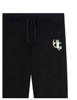 Pantalón Champion G Elastic Cuff Negro