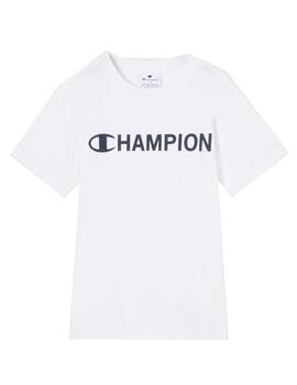 Camiseta Champion B SS Blanco/Negro