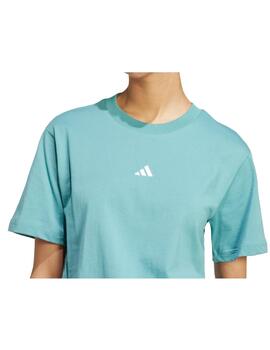 Camiseta Adidas W SL SJ Verde/Blanco