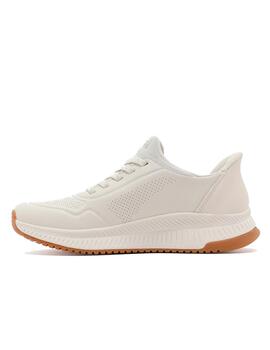 Zapatilla Skechers W Bobs Squad 4 Slip-Ins WHT