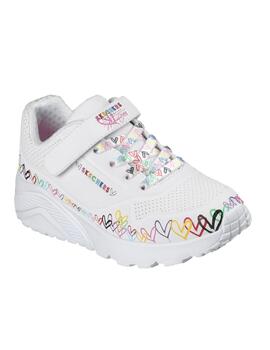 Zapatilla Skechers Kids Uno Lite Heart Craze WMLT