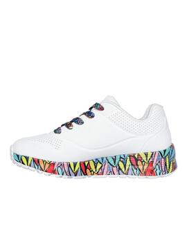 Zapatilla Skechers Kids Uno Lite Subtle Love WMLT