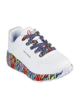 Zapatilla Skechers Kids Uno Lite Subtle Love WMLT