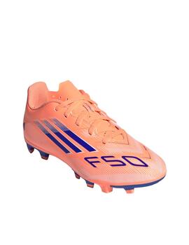 Bota Adidas J F50 Club FG/MG Naranja/Royal