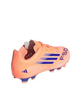 Bota Adidas J F50 Club FG/MG Naranja/Royal