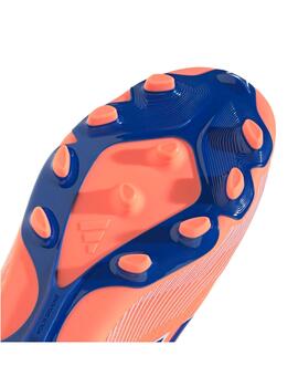 Bota Adidas J F50 League MG Naranja/Royal para niño