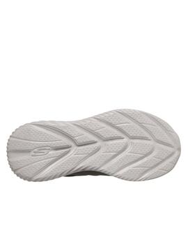 Zapatilla Skechers K Bounder 2.0 Aqua Pace WP BKCC niño