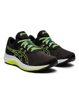 Zapatilla Asics Gel Excite 9 GS Negro/Verde