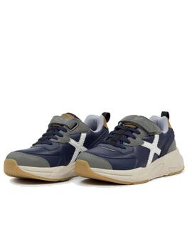 Zapatilla Munich Mini Track VCO 117 Marino/Gris