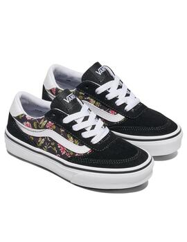 Zapatilla Vans UY Brooklyn Ls Floral Negro