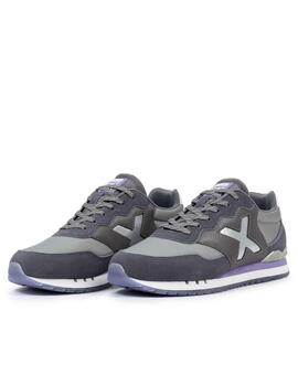 Zapatilla Munich W Dash 267 Gris/Lila/Plata