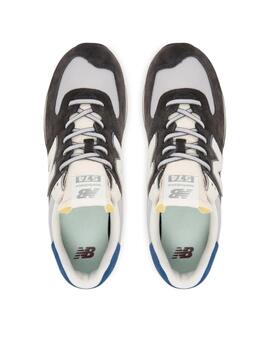 Zapatilla New Balance U 574NVE Negro/Gris