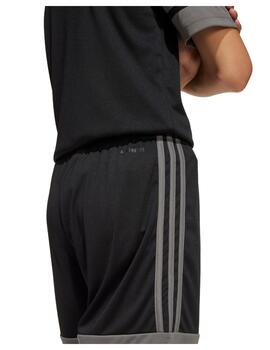 Short Adidas Y Squa25 Negro/Gris/Rojo niño