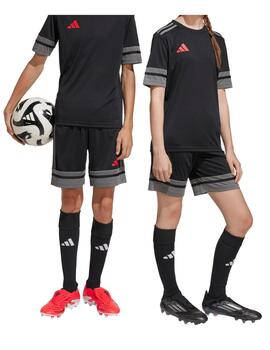 Short Adidas Y Squa25 Negro/Gris/Rojo niño