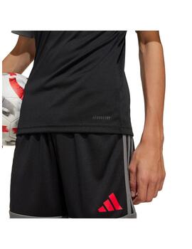 Camiseta Adidas Y Squa25 Negro, gris y rojo para niño
