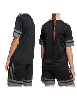 Camiseta Adidas Y Squa25 Negro, gris y rojo para niño