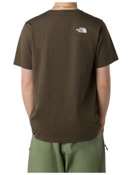Camiseta TNF M Simple Dome Verde Oscuro