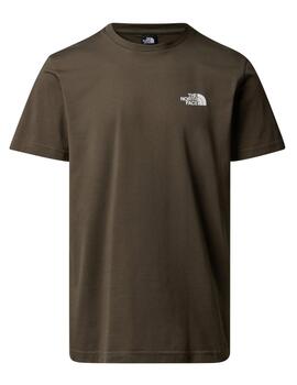 Camiseta TNF M Simple Dome Verde Oscuro