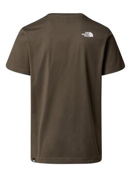 Camiseta TNF M Simple Dome Verde Oscuro
