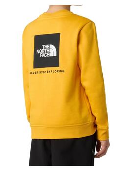 Sudadera The North Face YT Teen Box NSE Crew Amarillo niño