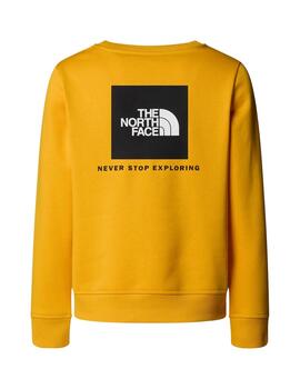 Sudadera The North Face YT Teen Box NSE Crew Amarillo niño