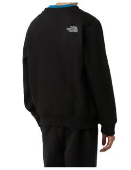 Sudadera The North Face YT Reflect Logo Crew Negro