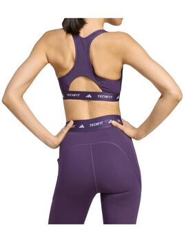 Top Adidas W Techfit Medium Support Violeta
