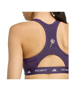 Top Adidas W Techfit Medium Support Violeta