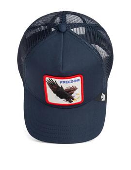 Gorra Goorin Bros Freedom Eagle Trucker Marino